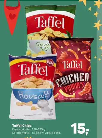 Kvickly Taffel chips tilbud