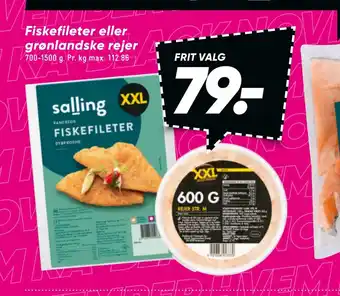 Bilka Fiskefileter eller grønlandske rejer tilbud
