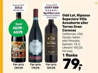 SuperBrugsen Odd lot, superiore villa annaberta torres gran coronas tilbud