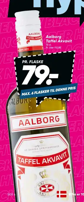 Bilka Aalborg taffel akvavit tilbud