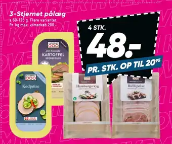 Bilka 3-stjernet pålæg tilbud