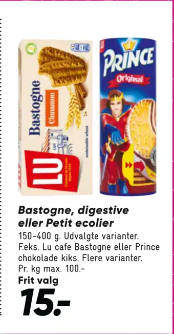 Bastogne, digestive eller petit ecolier