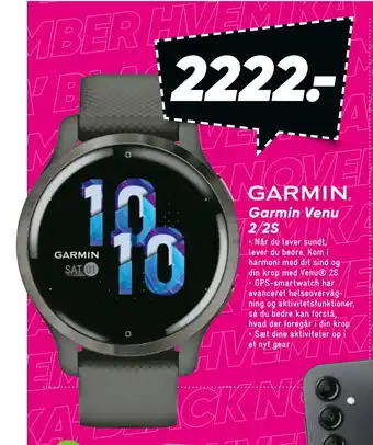 Bilka Garmin venu 2/2s tilbud