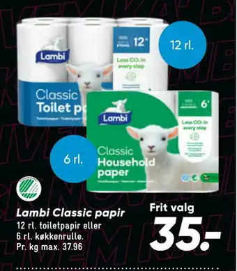 Bilka Lambi classic papir tilbud