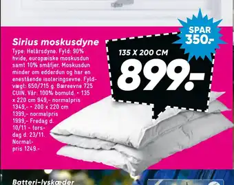 Bilka Sirius moskusdyne tilbud