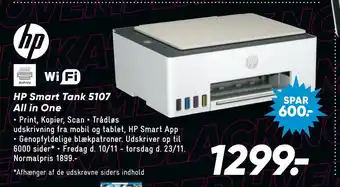 Bilka Hp smart tank 5107 all in one tilbud