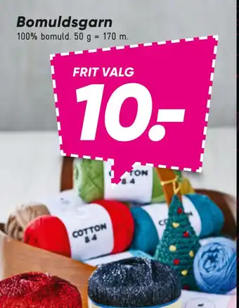 Bilka Bomuldsgarn tilbud