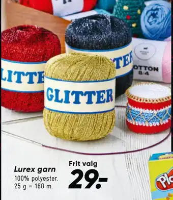 Bilka Lurex garn tilbud