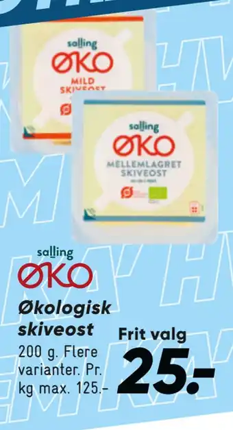 Bilka Økologisk skiveost tilbud