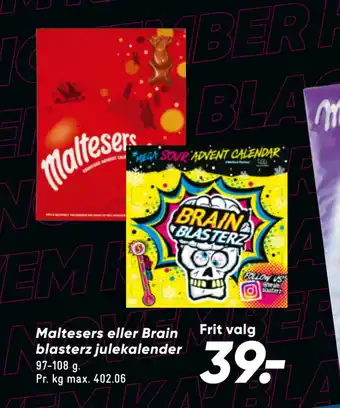 Bilka Maltesers eller brain blasterz julekalender tilbud