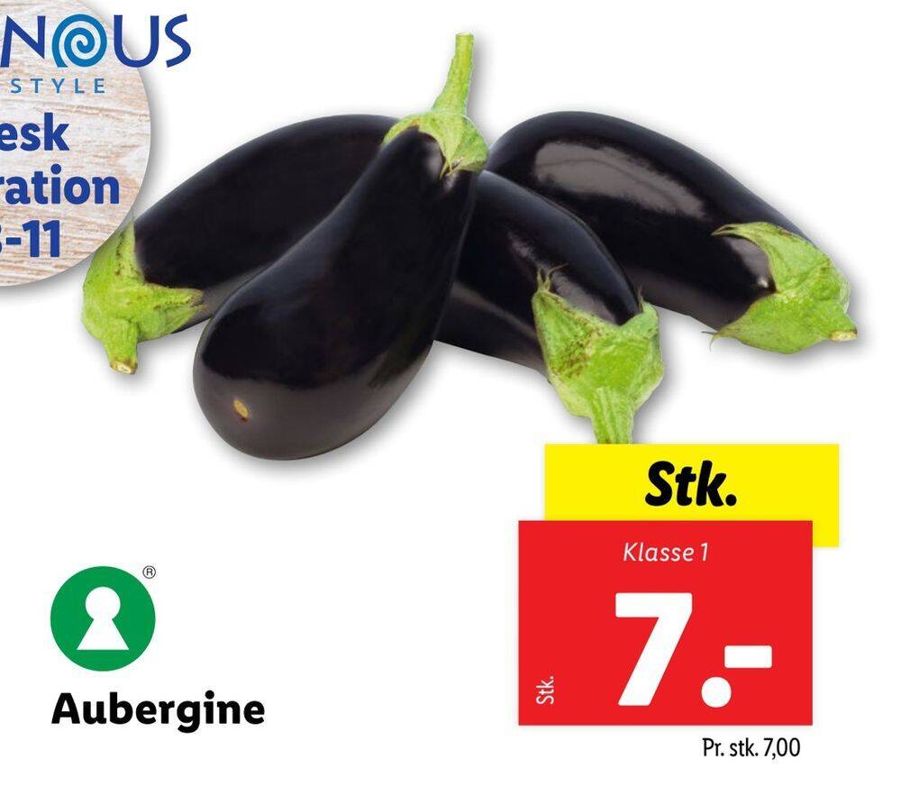 Aubergine tilbud hos Lidl