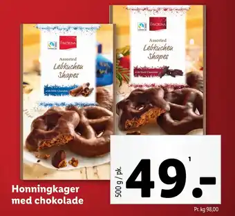 Lidl Honningkager med chokolade tilbud