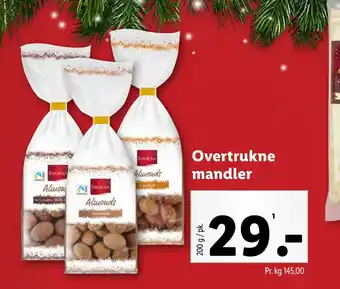 Lidl Overtrukne mandler tilbud