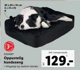 Lidl Oppustelig hundeseng tilbud