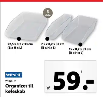 Organizer til køleskab