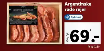 Lidl Argentinske røde rejer tilbud