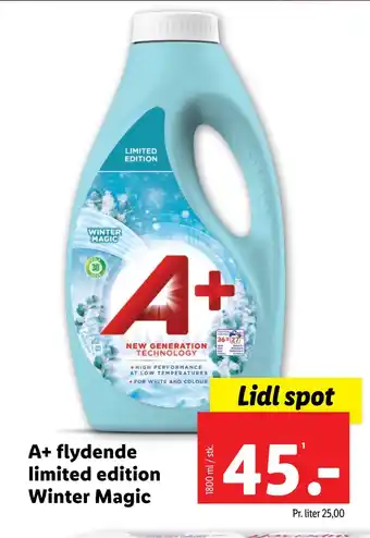 Lidl A+ flydende limited edition winter magic tilbud