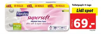 Lidl Toiletpapir 4-lags tilbud