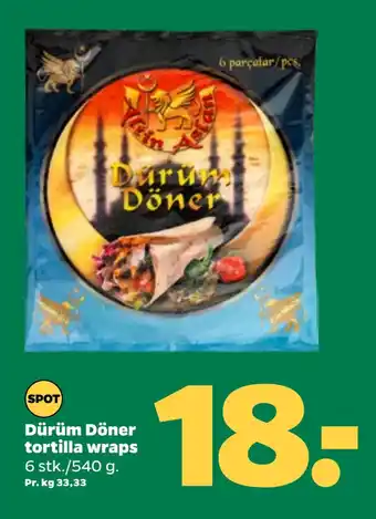 Netto Dürüm döner tortilla wraps tilbud