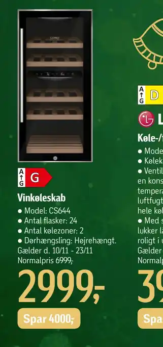 Føtex Vinkøleskab tilbud