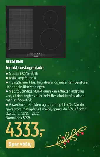 Føtex Induktionskogeplade tilbud