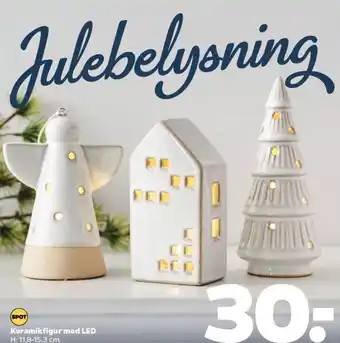 Netto Keramikfigur med LED tilbud
