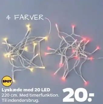 Netto Lyskæde med 20 LED tilbud