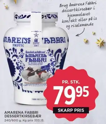 MENY AMARENA FABBRI DESSERTKIRSEBÆR tilbud