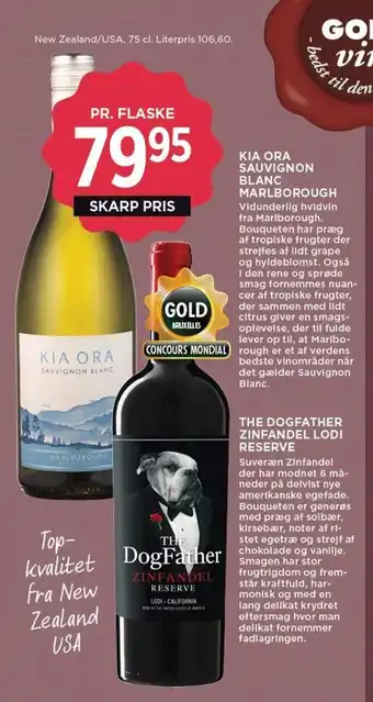 MENY KIA ORA SAUVIGNON BLANC MARLBOROUGH tilbud