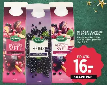 MENY RYNKEBY BLANDET SAFT ELLER DRIK tilbud