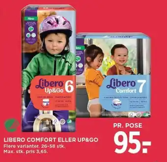 MENY LIBERO COMFORT ELLER UP&GO tilbud