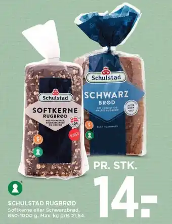 MENY SCHULSTAD RUGBRØD tilbud