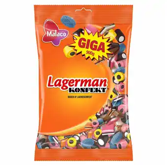 Fleggaard Malaco lagerman konfekt 900 g tilbud