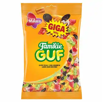 Fleggaard Malaco familie guf 900 g tilbud