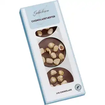 Fleggaard Jakobsen chokoladetærter hasselnødder lys 75g tilbud