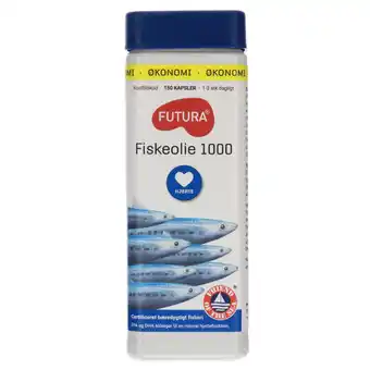 Fleggaard Futura fiskeolie 1000 mg. 150 stk tilbud