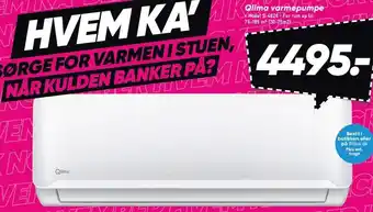 Bilka Qlima varmepumpe tilbud