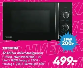 Bilka Toshiba mikrobølgeovn tilbud
