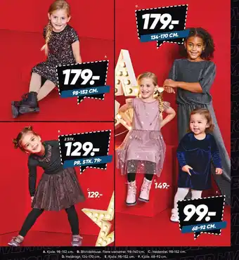Bilka Kjole, blondebluse, nederdel el. heldragt tilbud