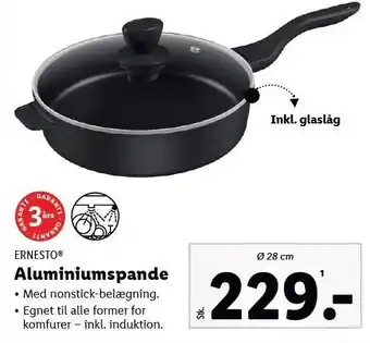 Lidl Ernesto aluminiumspande tilbud
