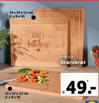 Lidl Ernesto skærebræt tilbud