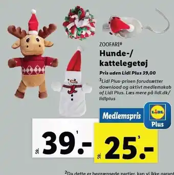 Lidl Zoofari hunde-/kattelegetøj tilbud