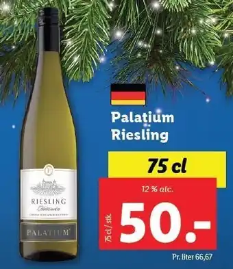 Lidl Palatium riesling tilbud