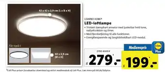 Lidl Led-loftlampe tilbud
