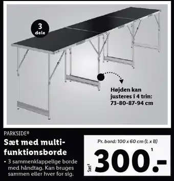 Lidl Sæt med multifunktionsbord tilbud