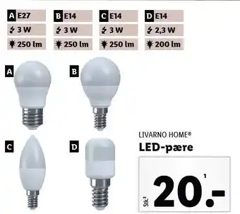 Lidl Led-pære tilbud