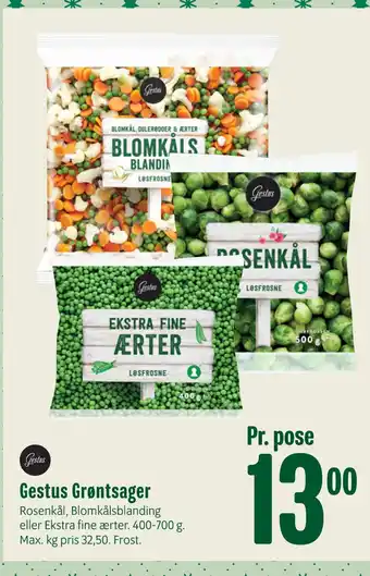 Min Købmand Gestus grøntsager tilbud