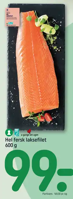 REMA 1000 Hel fersk laksefilet tilbud