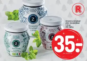 REMA 1000 Amarena kirsebær eller skovjordbær i sirup tilbud