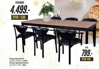 My Home Derby spisebordsstol tilbud